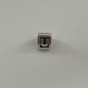 Pandora 'U' Letter Charm